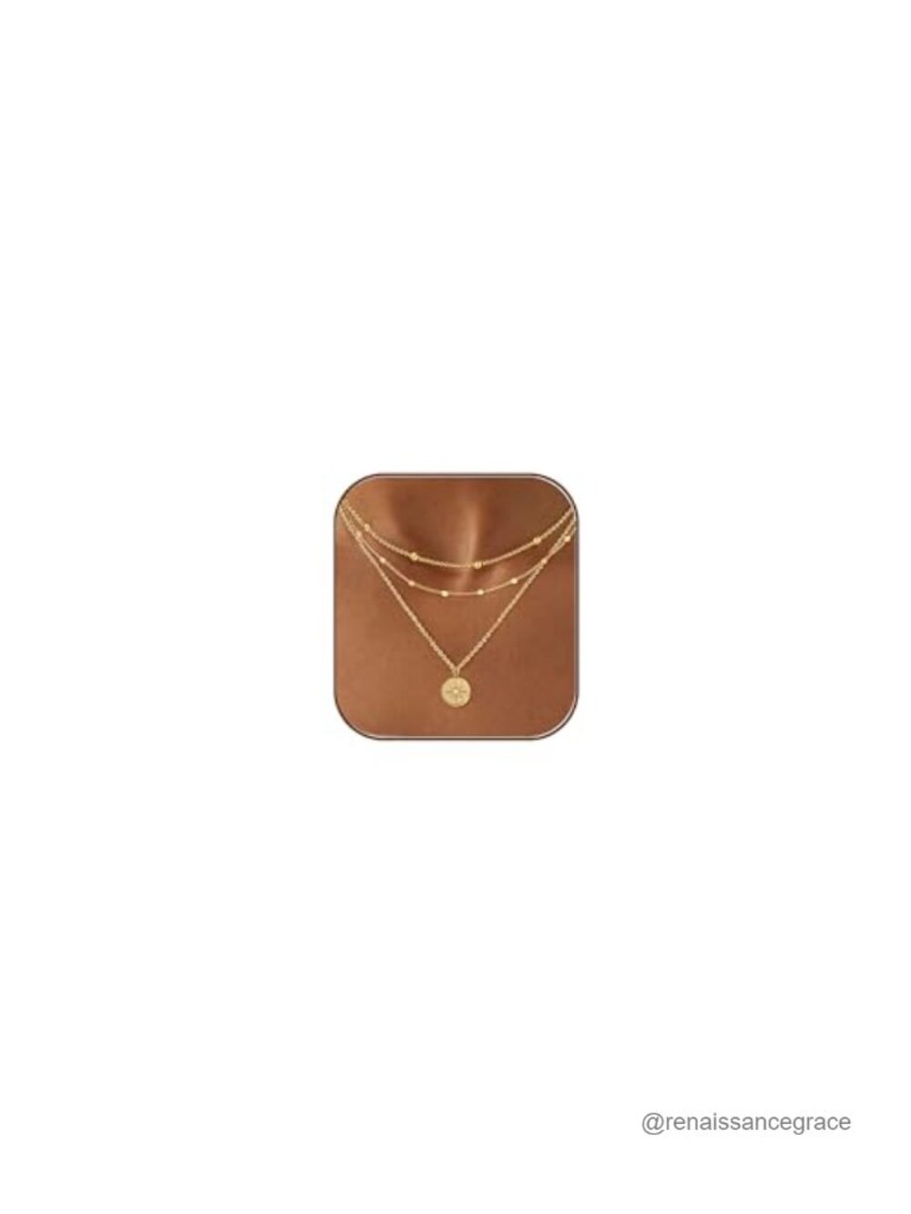 14k Gold Plated Layered Necklace Set for Women Stackable Hypoallergenic Jewelry